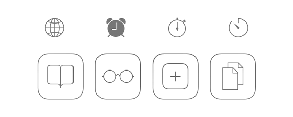 Iconography from iOS7